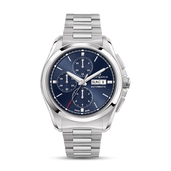 Miesten rannekellot Philip Watch R8223218009 Hopeinen (Ø 43 mm)
